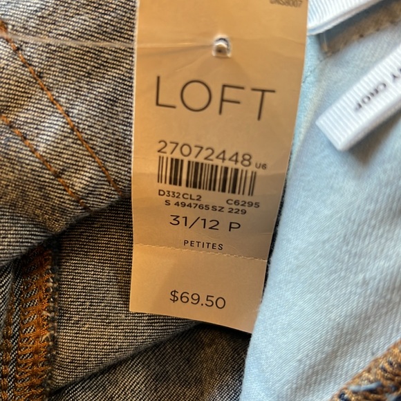 NWT LOFT Curvy Skinny Crop Pants, Size 12 Petite - Picture 8 of 8